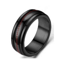 Wholesale Titanium Steel Rotating Stars Moon Decompression Anti-Anxiety Ring JDC-RS-DingC001 Rings 顶潮 8MM--yuguwen 7 Wholesale Jewelry JoyasDeChina Joyas De China