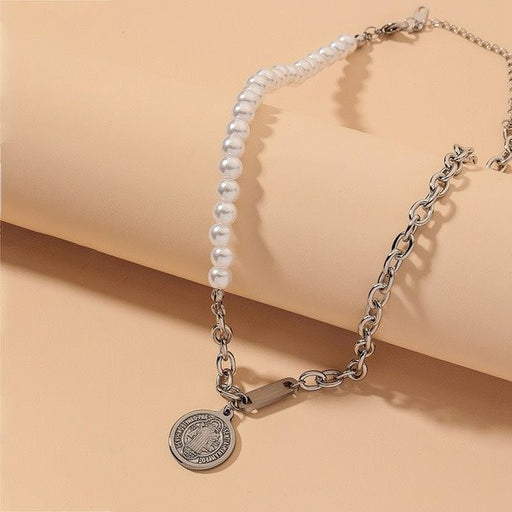 Wholesale titanium steel round brand Silver Necklaces JDC-NE-YWJQ017 Necklaces 砱拫儕? Wholesale Jewelry JoyasDeChina Joyas De China