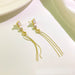 Wholesale titanium steel tassel earrings JDC-ES-ChenY003 Earrings 晨远 Wholesale Jewelry JoyasDeChina Joyas De China