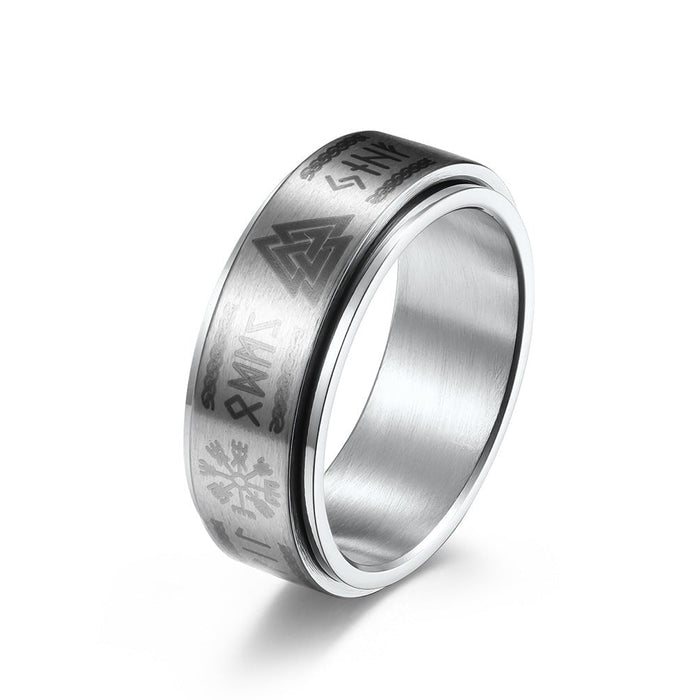 Wholesale titanium steel weijingwen ring JDC-RS-QianF018 Rings 千风 1 6# Wholesale Jewelry JoyasDeChina Joyas De China