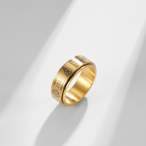 Wholesale titanium steel weijingwen ring JDC-RS-QianF018 Rings 千风 Wholesale Jewelry JoyasDeChina Joyas De China