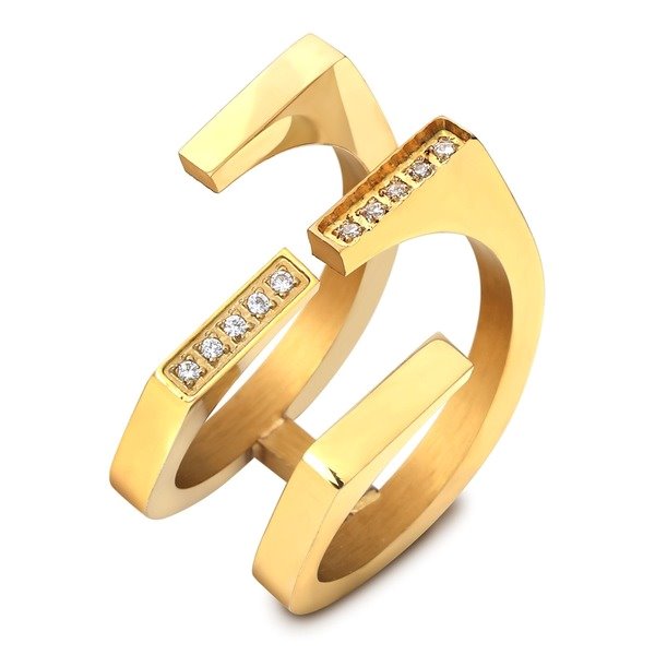Wholesale Titanium Steel Zircon Rings JDC-RS-Zhongj013 Rings 众喆 Wholesale Jewelry JoyasDeChina Joyas De China