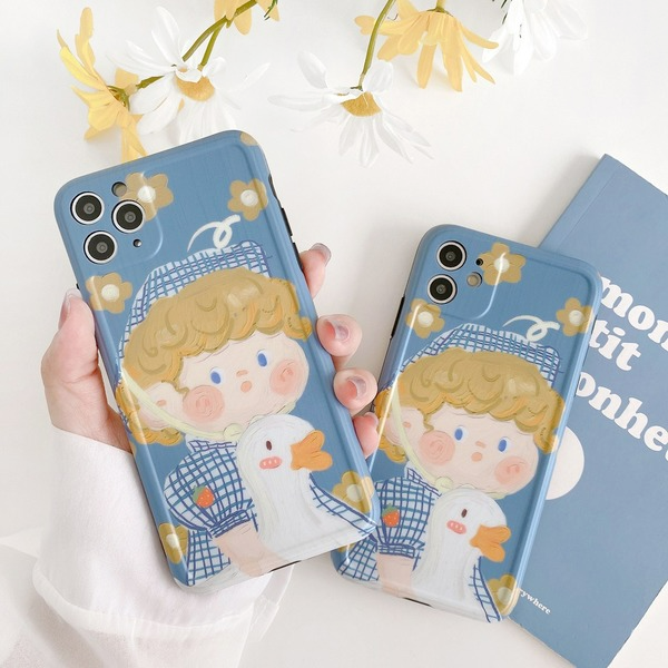 Bulk Jewelry Wholesale TPU Oil Painting Girl Frosted Mobile Phone Case JDC-PC-SC027 Wholesale factory from China YIWU China