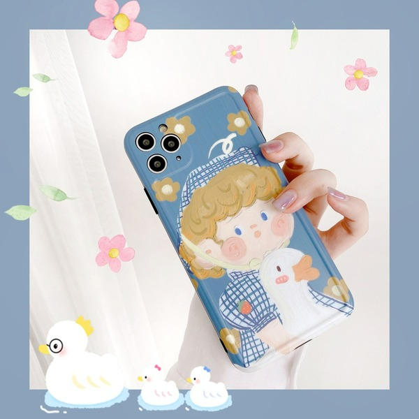 Bulk Jewelry Wholesale TPU Oil Painting Girl Frosted Mobile Phone Case JDC-PC-SC027 Wholesale factory from China YIWU China