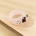 Wholesale transparent acrylic resin ring JDC-RS-C362 Rings 咏歌 18342 pink Wholesale Jewelry JoyasDeChina Joyas De China