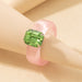 Wholesale transparent acrylic resin ring JDC-RS-C362 Rings 咏歌 18404-pink Wholesale Jewelry JoyasDeChina Joyas De China