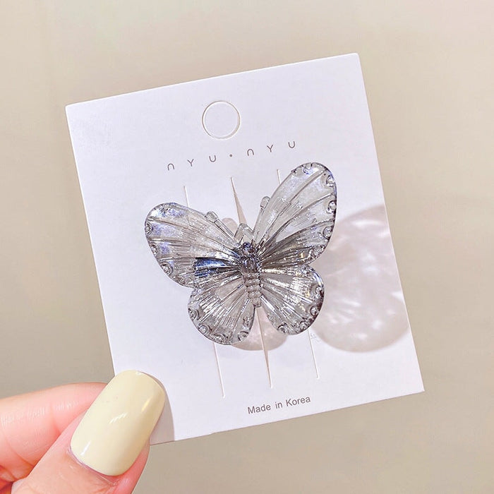 Wholesale transparent black butterfly hairpin JDC-HC-i390 Hair Clips 溪南 Wholesale Jewelry JoyasDeChina Joyas De China
