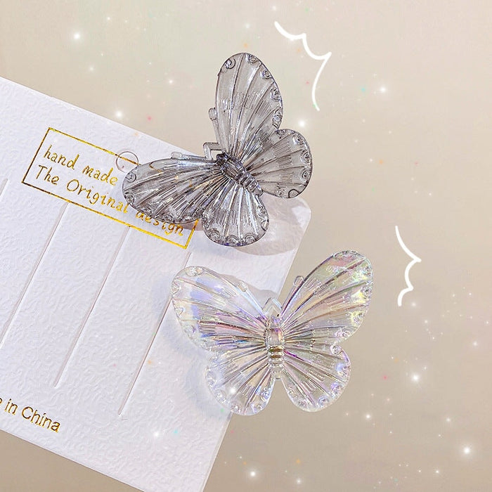 Wholesale transparent black butterfly hairpin JDC-HC-i390 Hair Clips 溪南 Wholesale Jewelry JoyasDeChina Joyas De China