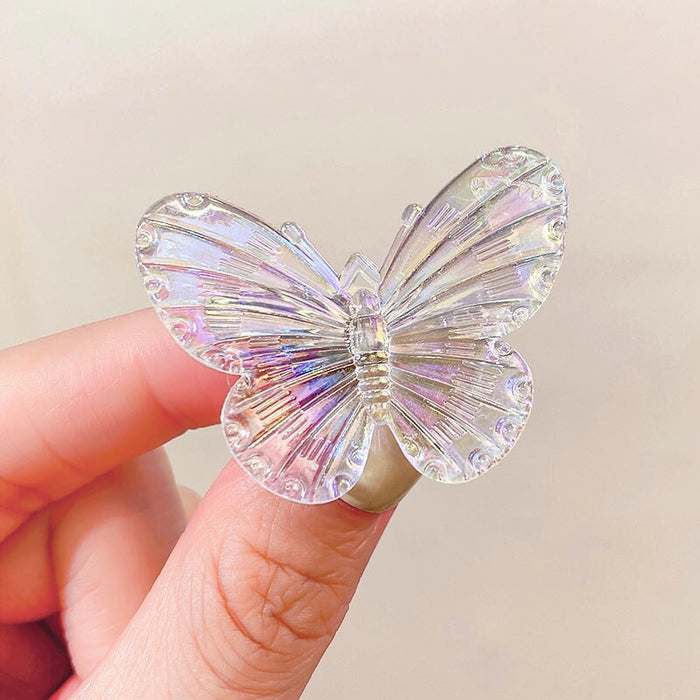 Wholesale transparent black butterfly hairpin JDC-HC-i390 Hair Clips 溪南 Wholesale Jewelry JoyasDeChina Joyas De China
