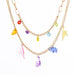 Wholesale Transparent Dinosaur Alloy Multilayer Necklace JDC-NE-YiD004 Necklaces 宜达 XH0985 Wholesale Jewelry JoyasDeChina Joyas De China