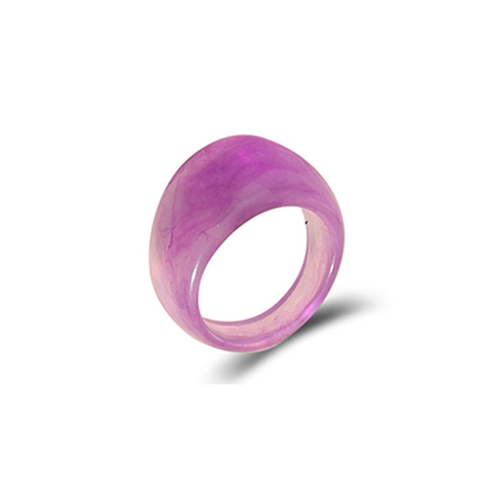 Wholesale transparent resin ring JDC-RS-D069 Rings JoyasDeChina 05 purple 0114 Average code Wholesale Jewelry JoyasDeChina Joyas De China