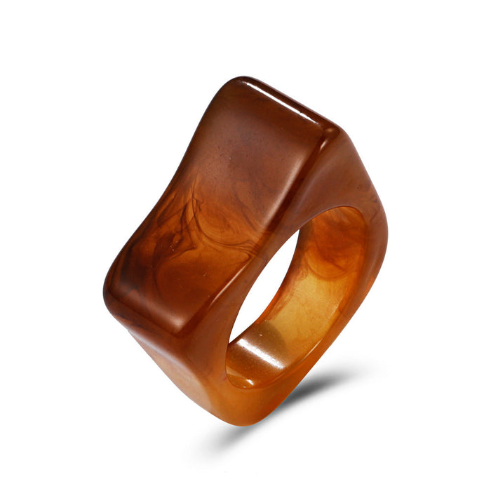 Wholesale transparent resin ring JDC-RS-D069 Rings JoyasDeChina 06 brown wg-0885. Average code Wholesale Jewelry JoyasDeChina Joyas De China