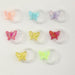 Bulk Jewelry Wholesale transparent rice beads candy color butterfly ring JDC-RS-e047 Wholesale factory from China YIWU China