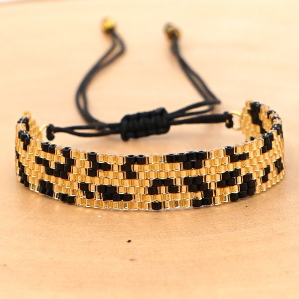 Bulk Jewelry Wholesale trend personality fashion leopard print beaded rice beads braided women's bracelets JDC-gbh251 Wholesale factory from China YIWU China