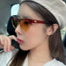 Wholesale triangle black resin Sunglasses JDC-SG-KD101 Sunglasses çæ¶Ü Wholesale Jewelry JoyasDeChina Joyas De China