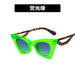 Wholesale Triangle Cat Eye Resin Lens Sunglasses JDC-SG-GSKD039 Sunglasses JoyasDeChina Fluorescent green As shown Wholesale Jewelry JoyasDeChina Joyas De China