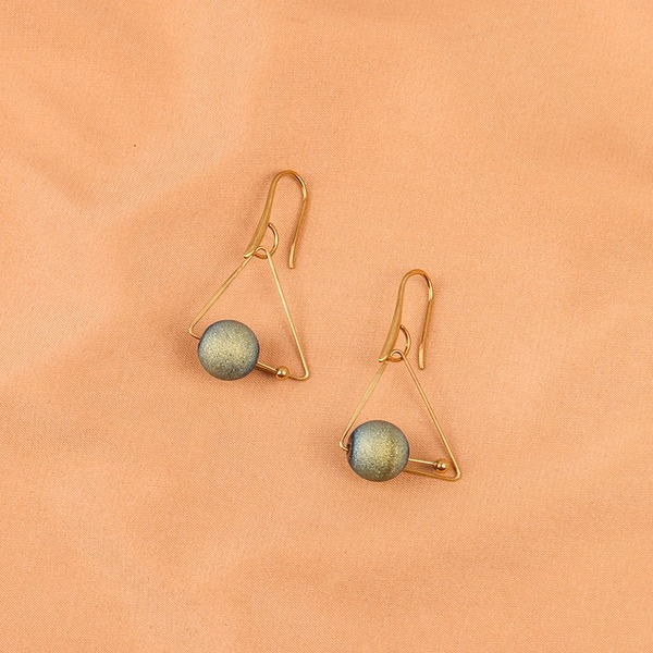 Wholesale triangle plating alloy star earrings JDC-ES-LSY004 Earrings JoyasDeChina Wholesale Jewelry JoyasDeChina Joyas De China