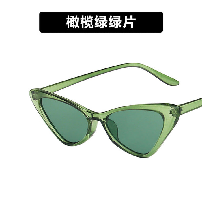 Wholesale Triangle resin black sunglasses JDC-SG-KD107 Sunglasses 珂盾 green As figure Wholesale Jewelry JoyasDeChina Joyas De China