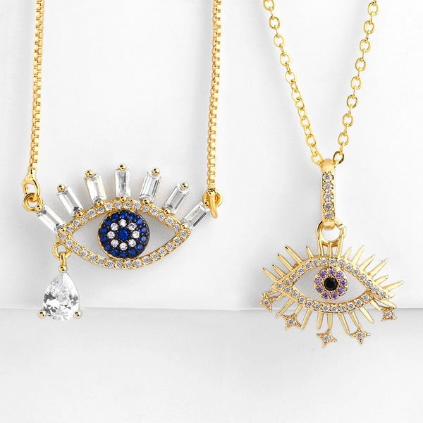 Bulk Jewelry Wholesale Turkish Blue Eyes Necklace JDC-as005 Wholesale factory from China YIWU China