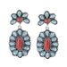 Wholesale turquoise alloy earrings JDC-ES-saip037 Earrings 赛蒲 Wholesale Jewelry JoyasDeChina Joyas De China