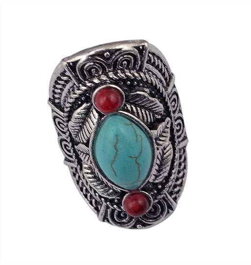 Wholesale turquoise alloy rings JDC-RS-Yunl001 Rings 云罗 Wholesale Jewelry JoyasDeChina Joyas De China