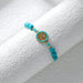 Wholesale turquoise braided alloy bracelet JDC-BT-YiD006 Bracelet 宜达 Wholesale Jewelry JoyasDeChina Joyas De China