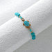 Wholesale turquoise braided alloy bracelet JDC-BT-YiD006 Bracelet 宜达 Wholesale Jewelry JoyasDeChina Joyas De China