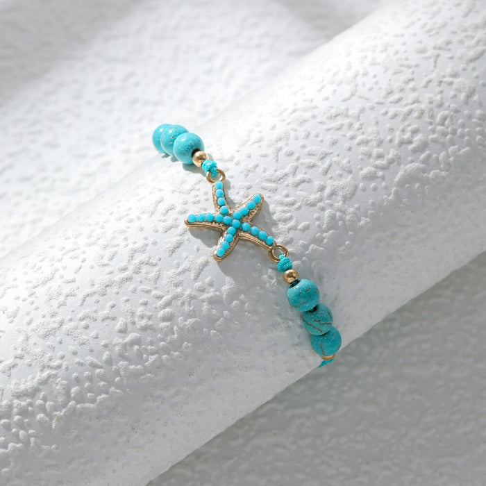Wholesale turquoise braided alloy bracelet JDC-BT-YiD006 Bracelet 宜达 SL0203 Wholesale Jewelry JoyasDeChina Joyas De China
