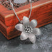 Wholesale Turquoise Flower Necklace JDC-NE-Weny034 NECKLACE 纹颖 Wholesale Jewelry JoyasDeChina Joyas De China
