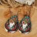 Wholesale turquoise grain leather earrings JDC-ES-GSMQ014 Earrings 妙奇 12 Wholesale Jewelry JoyasDeChina Joyas De China
