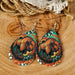 Wholesale turquoise grain leather earrings JDC-ES-GSMQ014 Earrings 妙奇 8 Wholesale Jewelry JoyasDeChina Joyas De China