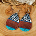 Wholesale turquoise grain leather earrings JDC-ES-GSMQ014 Earrings 妙奇 9 Wholesale Jewelry JoyasDeChina Joyas De China