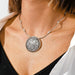 Wholesale Turquoise Hollow Leaf Necklace JDC-NE-Weny041 NECKLACE 纹颖 Wholesale Jewelry JoyasDeChina Joyas De China