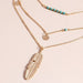 Wholesale Turquoise Leaf Necklace JDC-NE-Weny016 NECKLACE 纹颖 Wholesale Jewelry JoyasDeChina Joyas De China