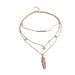 Wholesale Turquoise Leaf Necklace JDC-NE-Weny016 NECKLACE 纹颖 Wholesale Jewelry JoyasDeChina Joyas De China