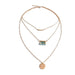 Wholesale Turquoise Multilayer Necklace JDC-NE-Weny017 NECKLACE 纹颖 Wholesale Jewelry JoyasDeChina Joyas De China