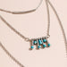 Wholesale Turquoise Multilayer Necklace JDC-NE-Weny017 NECKLACE 纹颖 Wholesale Jewelry JoyasDeChina Joyas De China