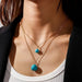 Wholesale Turquoise Multilayer Necklace JDC-NE-Weny022 NECKLACE 纹颖 Wholesale Jewelry JoyasDeChina Joyas De China