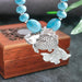 Wholesale Turquoise Silver Goldfish Necklace JDC-NE-Weny005 NECKLACE 纹颖 Wholesale Jewelry JoyasDeChina Joyas De China
