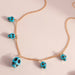 Wholesale turquoise skull necklace JDC-NE-Weny014 NECKLACE 纹颖 gold Wholesale Jewelry JoyasDeChina Joyas De China