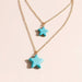Wholesale Turquoise Star Necklace JDC-NE-Weny019 Bracelet 纹颖 Wholesale Jewelry JoyasDeChina Joyas De China