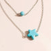 Wholesale Turquoise Star Necklace JDC-NE-Weny028 NECKLACE 纹颖 Wholesale Jewelry JoyasDeChina Joyas De China