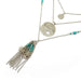 Wholesale turquoise tassel multilayer alloy necklace JDC-NE-Yunl009 Necklaces 云罗 Wholesale Jewelry JoyasDeChina Joyas De China
