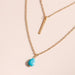 Wholesale Turquoise Water Drop Necklace JDC-NE-Weny025 NECKLACE 纹颖 Wholesale Jewelry JoyasDeChina Joyas De China