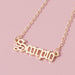 Wholesale twelve constellation alloy necklace JDC-NE-YiD008 Necklaces 宜达 10-Scorpio Wholesale Jewelry JoyasDeChina Joyas De China