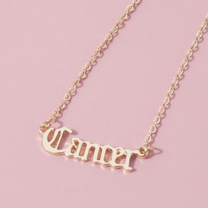 Wholesale twelve constellation alloy necklace JDC-NE-YiD008 Necklaces 宜达 Wholesale Jewelry JoyasDeChina Joyas De China