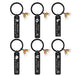 Wholesale twelve constellations black stainless steel lettered metal keychain JDC-KC-GangGu020 Keychain 钢古 Wholesale Jewelry JoyasDeChina Joyas De China