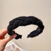 Wholesale twist fabric braided headband JDC-HD-GSBY007 Headband JoyasDeChina black Wholesale Jewelry JoyasDeChina Joyas De China