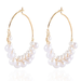 Wholesale twisted pearl hoop alloy earrings JDC-ES-TC157 Earrings JoyasDeChina Wholesale Jewelry JoyasDeChina Joyas De China