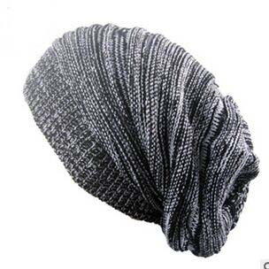 Wholesale two-tone pleated woolen knit hat JDC-FH-GSXK002 Fashionhat JoyasDeChina Black and white One size Wholesale Jewelry JoyasDeChina Joyas De China